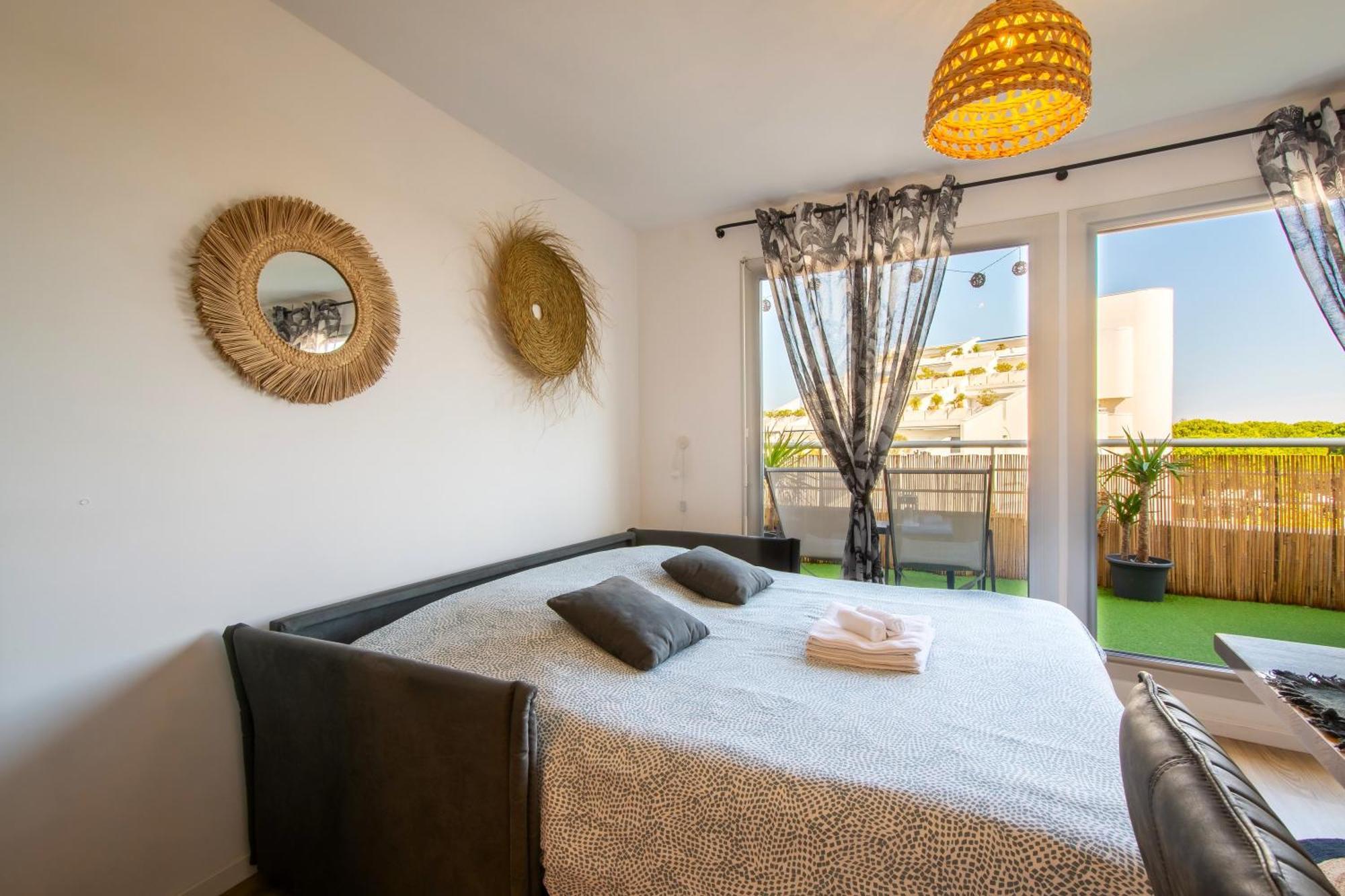 T2 - Terrasse - 3 Min A Pieds Des Plages- Parking Privee - Clim - Wifi - 4 Pax Apartment La Grande-Motte