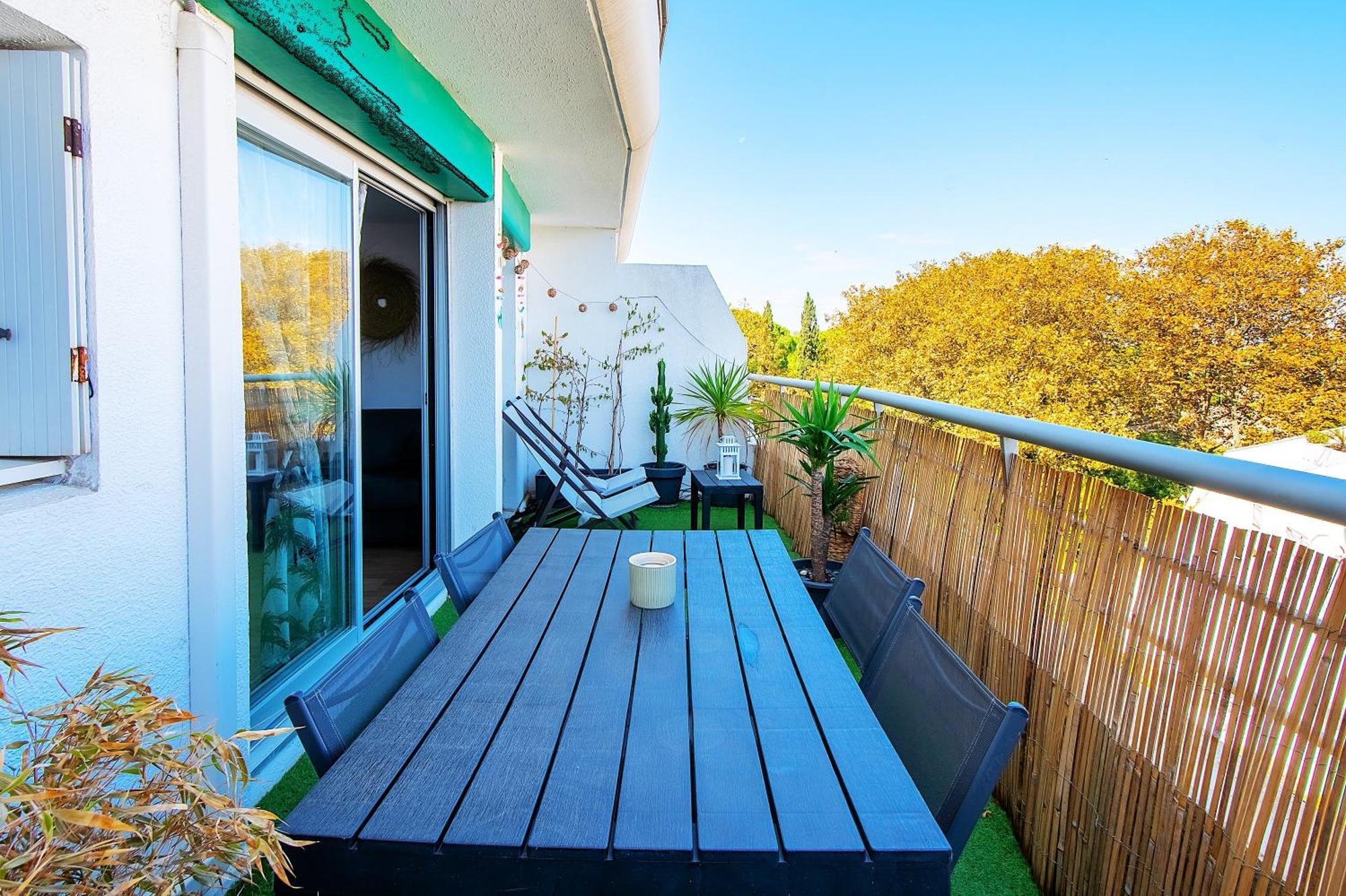 T2 - Terrasse - 3 Min A Pieds Des Plages- Parking Privee - Clim - Wifi - 4 Pax Apartment La Grande-Motte