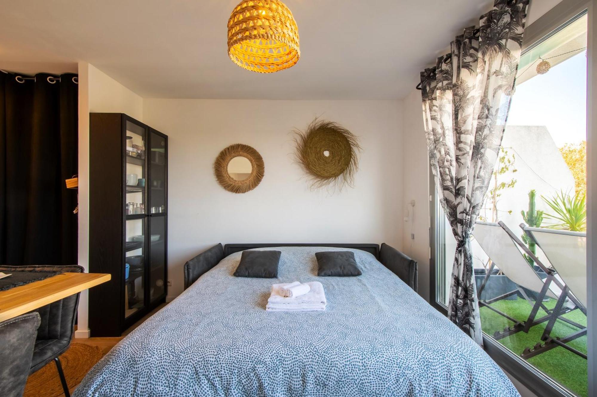 T2 - Terrasse - 3 Min A Pieds Des Plages- Parking Privee - Clim - Wifi - 4 Pax * La Grande-Motte